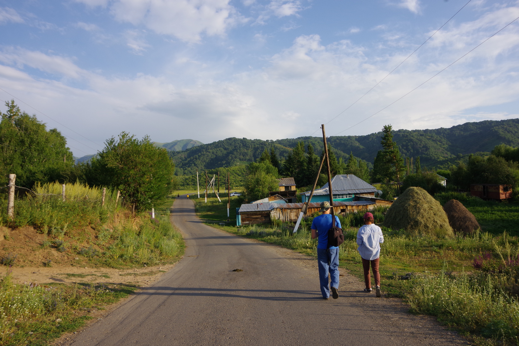 Auf dem Weg zum Pferdehof