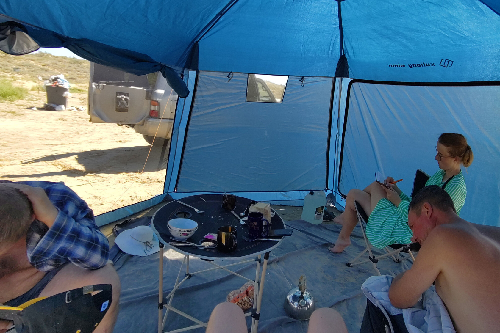 Im Zelt konnte man es aushalten