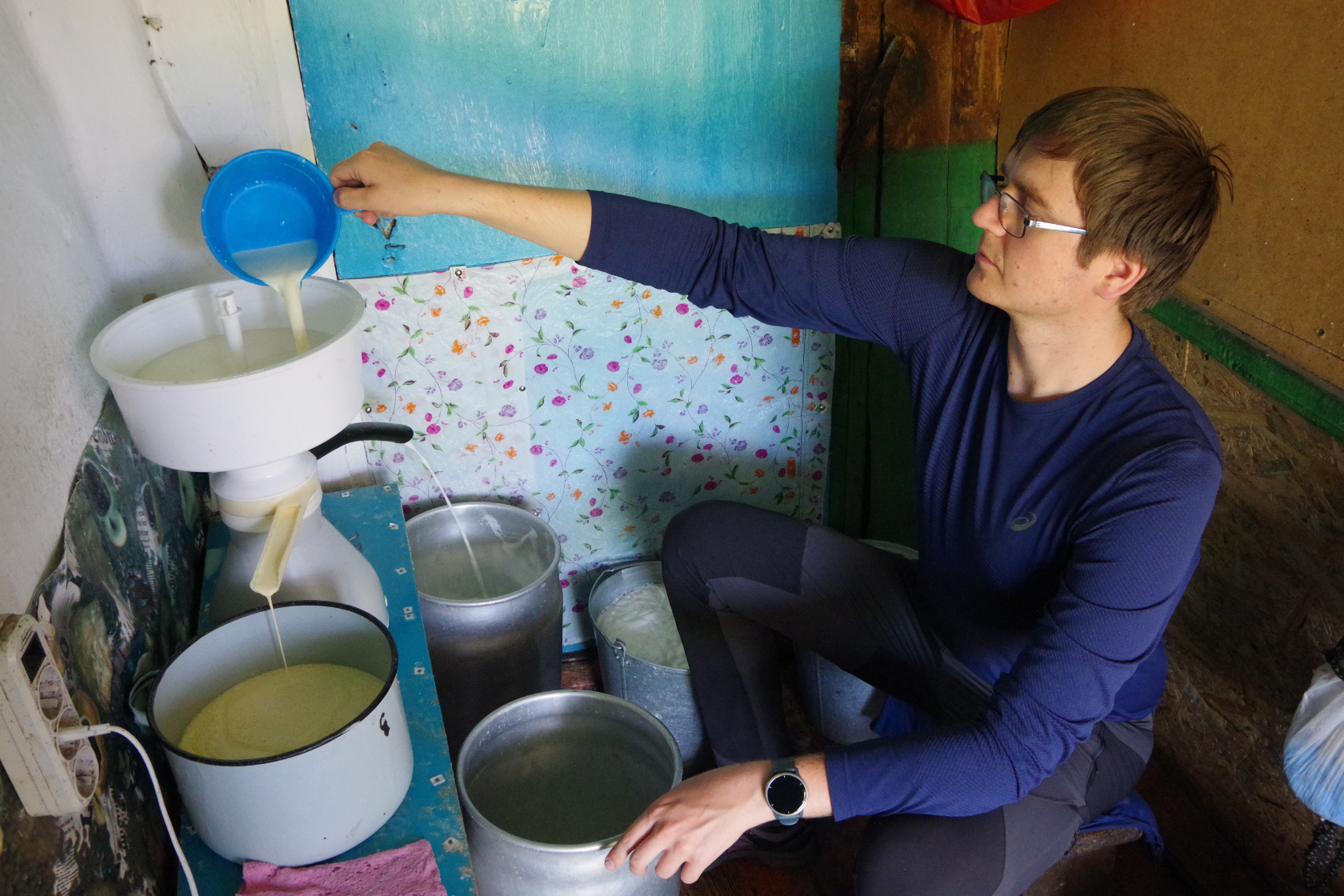 Reinhard an der Zentrifuge