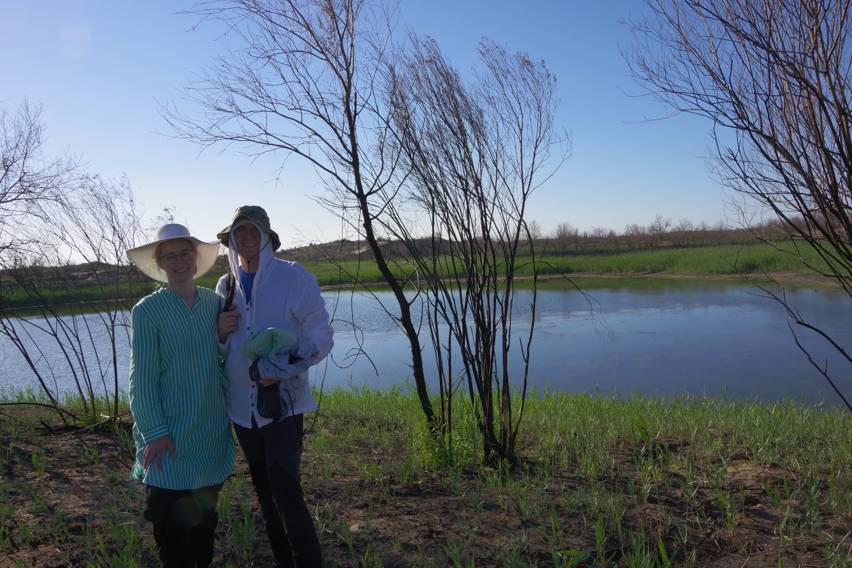 Reinhard und Sophie am Süßwassersee
