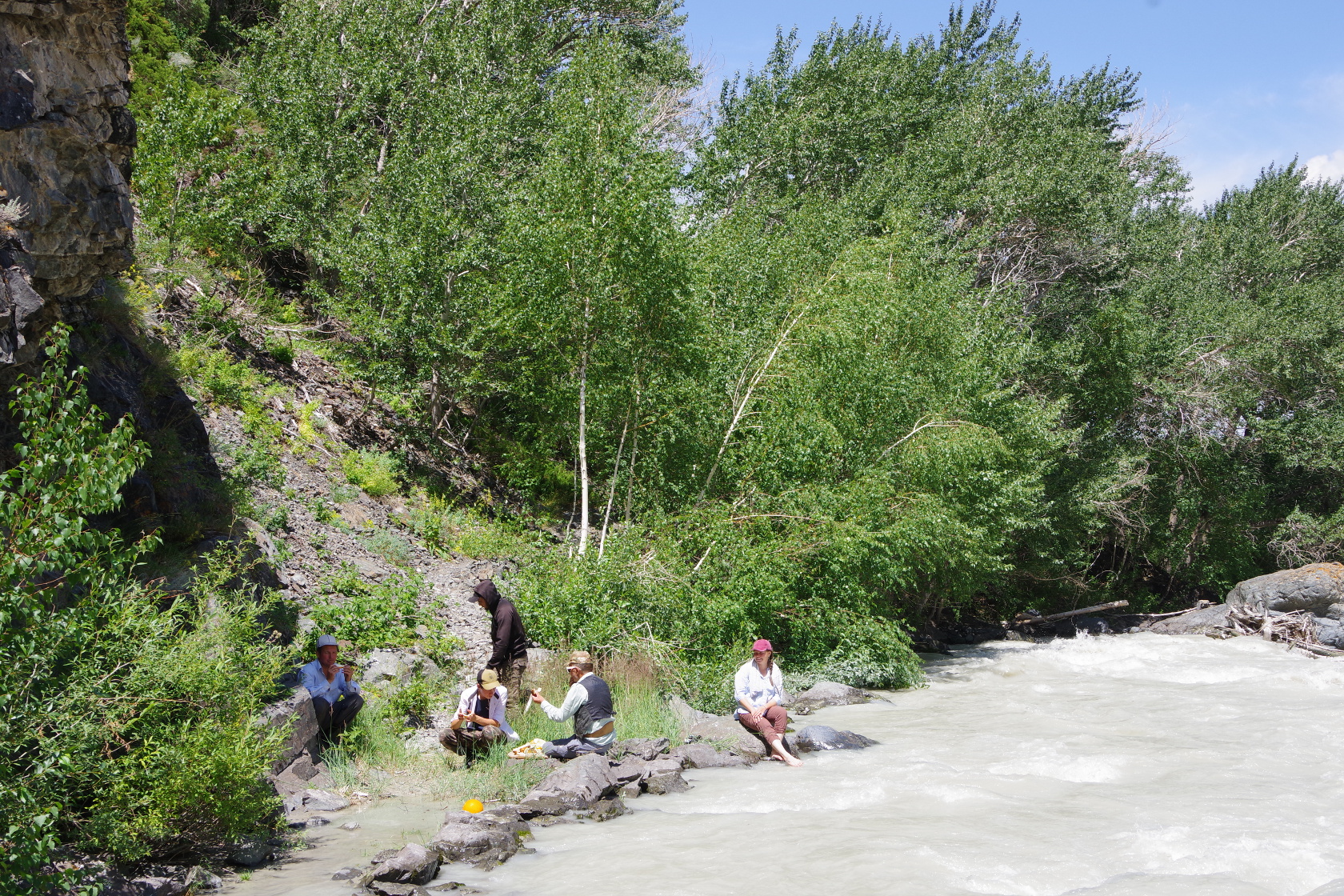 Wanderung am Fluss Tentek