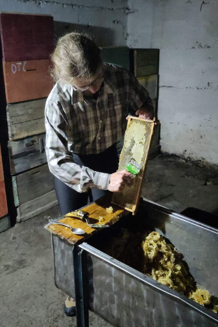 Die Waben müssen geöffnet werden