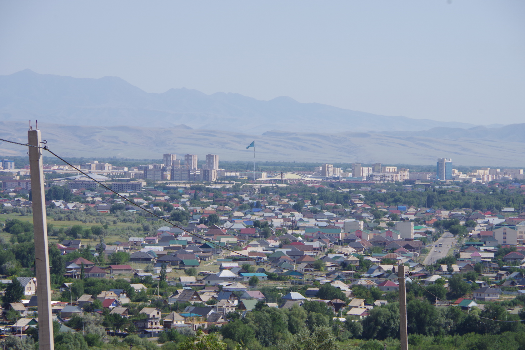 Aussicht auf Taldykorgan